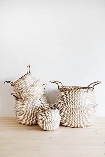 Connected Goods Finn Zig Zag Belly Basket | Anthropologie (US)