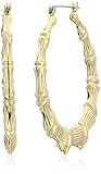 Betsey Johnson Womens Bamboo Hoop Earrings | Amazon (US)