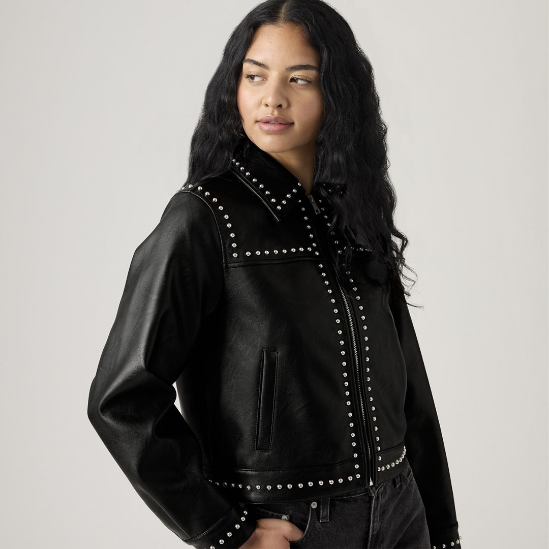 Levi's Faux Leather Studded Jacket - Women's S | Levi's US