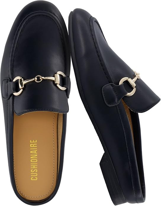 CUSHIONAIRE Yummy Slip On Womens Mules, Business Casual Loafers for Women with Low Heel and Metal... | Amazon (US)