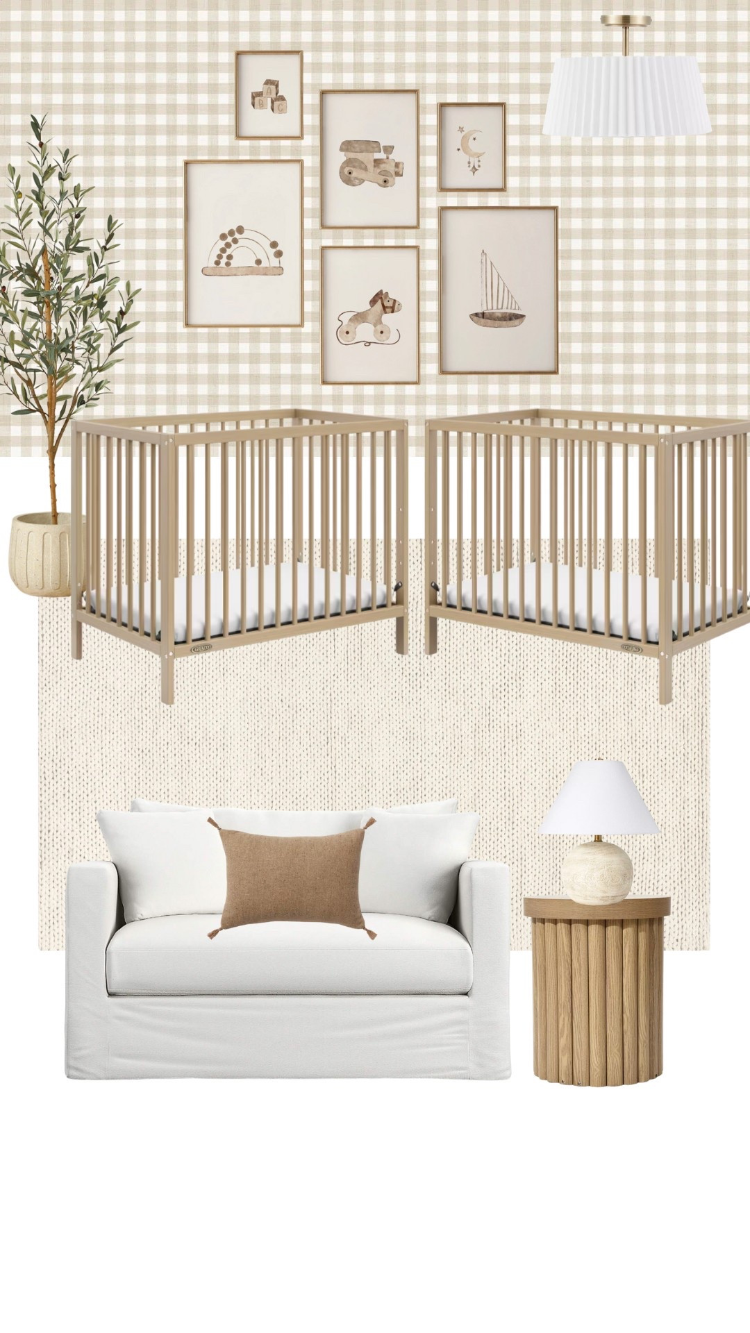 Twin nursery inspo - gender neutral 👶🏼👶🏼🤍

#LTKKids #LTKBump #LTKBaby