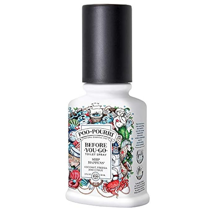 Poo-Pourri Before-You-Go Toilet Spray 2 oz Bottle, Ship Happens Scent | Amazon (US)