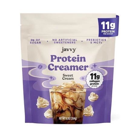 Sweet Cream Protein Coffee Creamer - Grass Fed Pasture Raised Collagen - Hair, Skin & Nail Support, Energy-Boosting MCTs, Keto Friendly, Lactose Free & Gluten Free, No Added Sugar, 11g of Protein | Walmart (US)