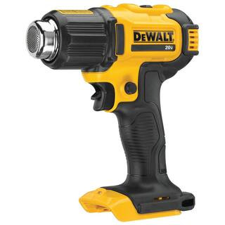DEWALT 20-Volt MAX Cordless Compact Heat Gun with Flat & Hook Nozzle Attachments DCE530B - The Ho... | The Home Depot