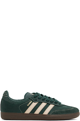 Green & White Samba OG Sneakers | SSENSE