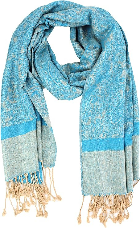 PASKMLNA Paisley Jacquard Pashmina Shawl Wrap Scarf Stole | Amazon (US)