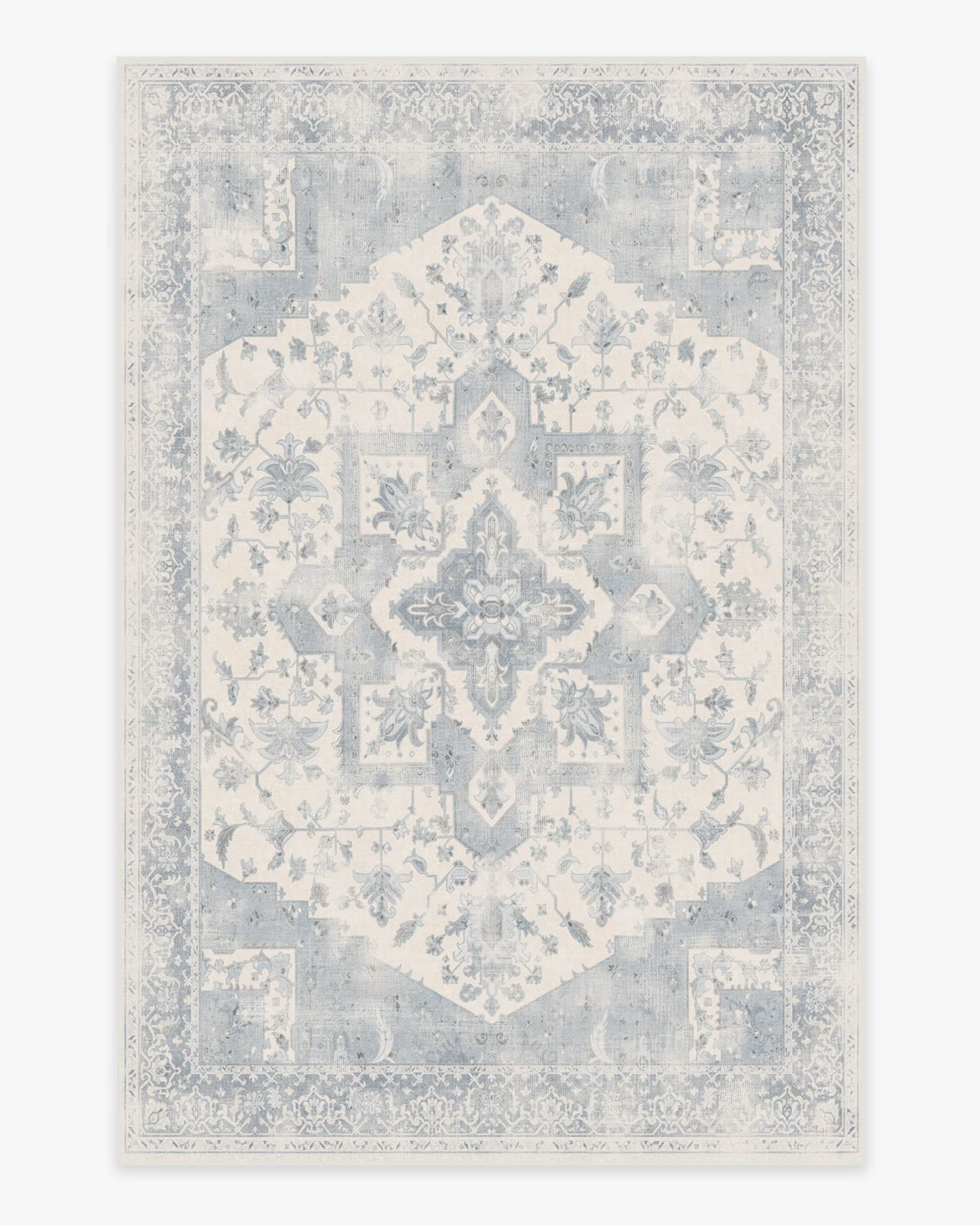 Kira Soft Blue Rug | Ruggable