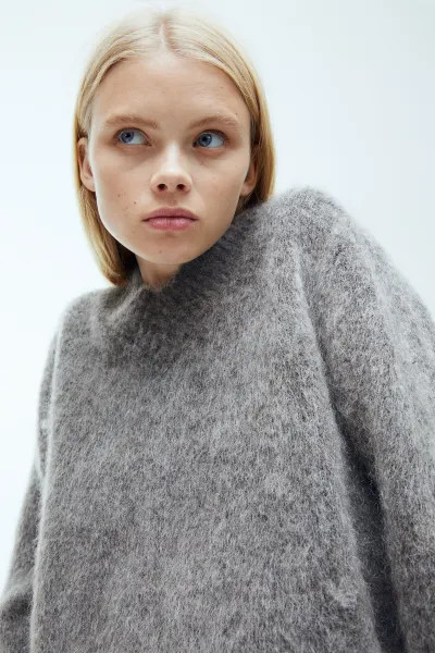 Jersey cropped en mezcla de mohair | H&M (FR, IT, ES, PT, BE)