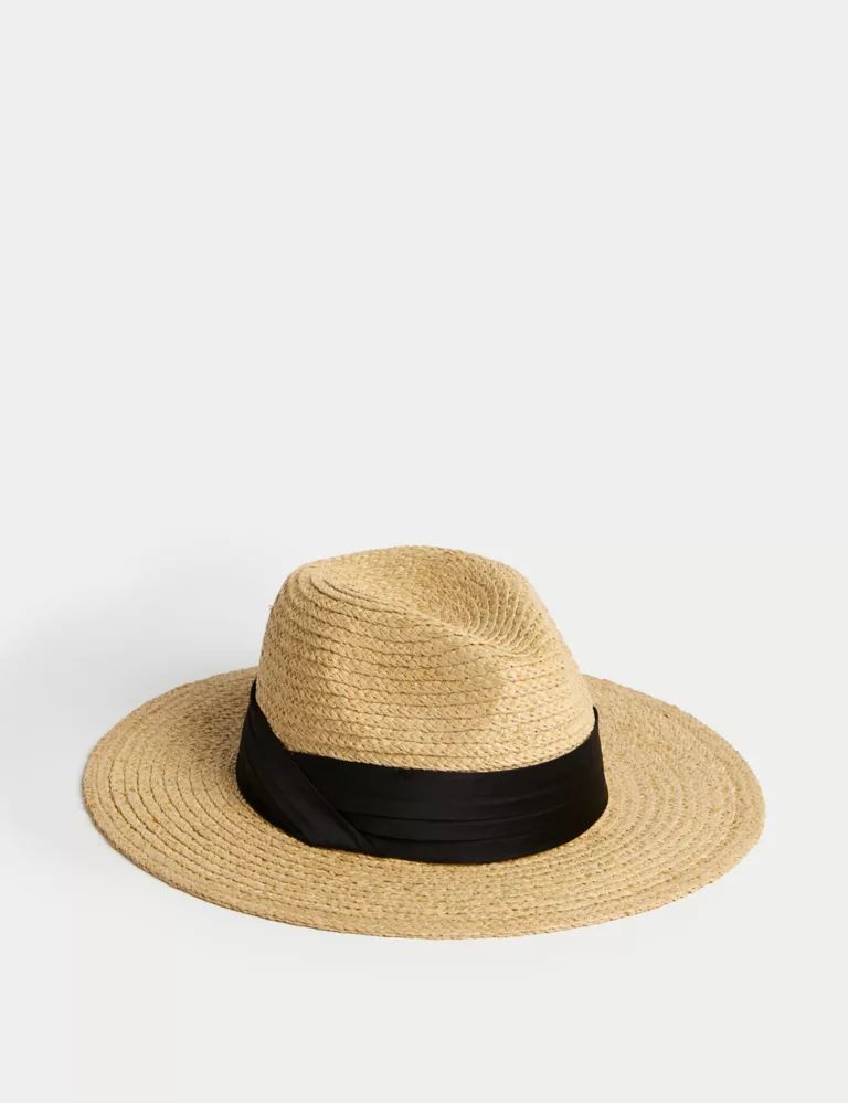 Straw Fedora Hat | Marks & Spencer (UK)