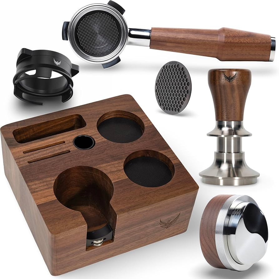 Breville Barista Express Accessories Kit 6pcs Includes 54mm Walnut Tamping Stand, Auto Leveling T... | Amazon (US)