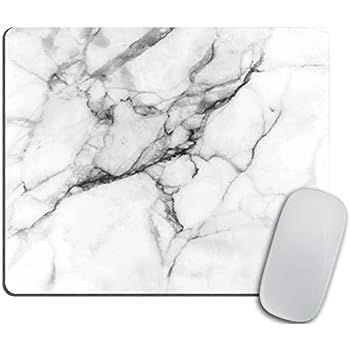 Marble Mousepad White Marble Print Mouse Mat Mouse Pad Office Mousemat Mousepads with Design Desk... | Amazon (US)