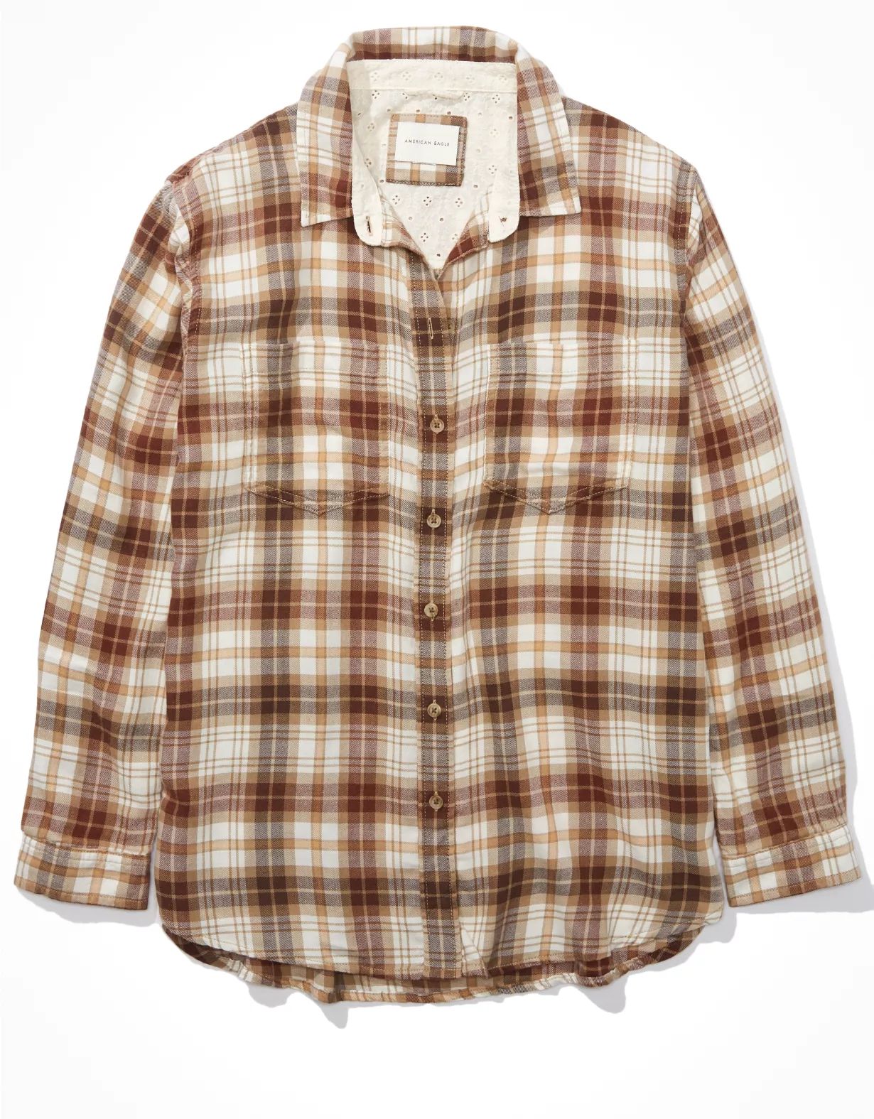 AE Oversized Button-Up Shirt | American Eagle Outfitters (US & CA)