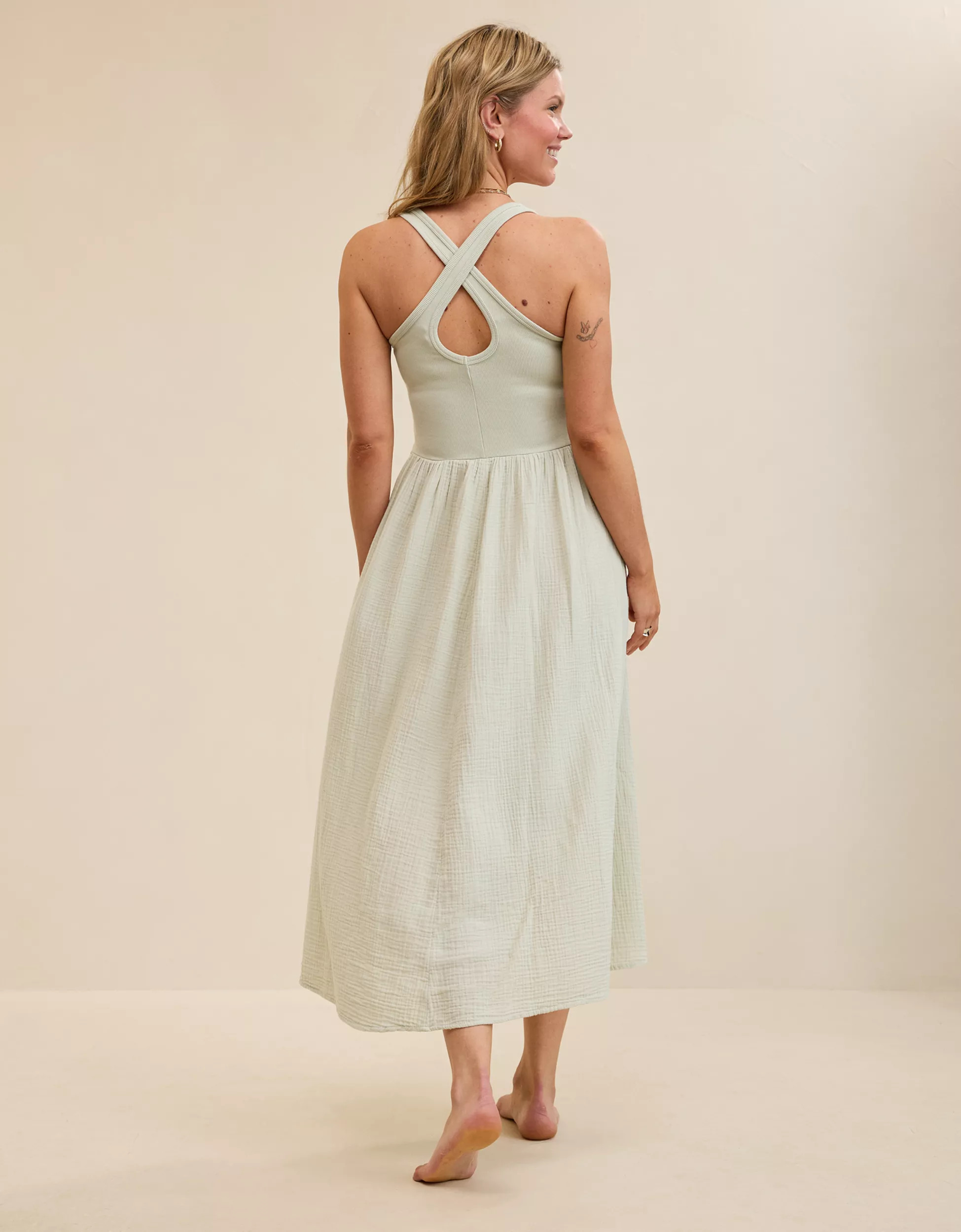 Aerie At The Barre Cross Back Dress | Aerie