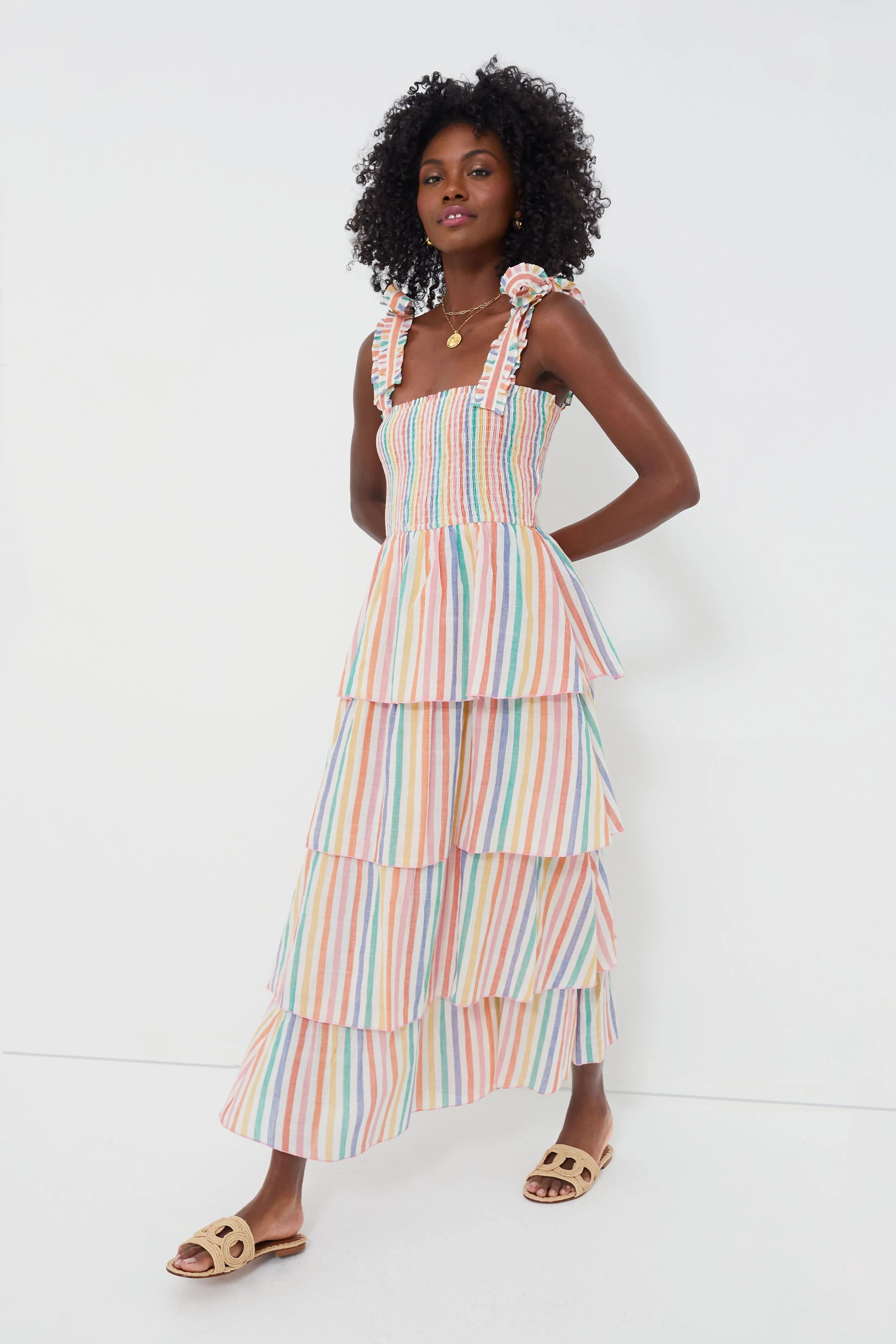 Rainbow Stripe Zazie Dress | Tuckernuck (US)