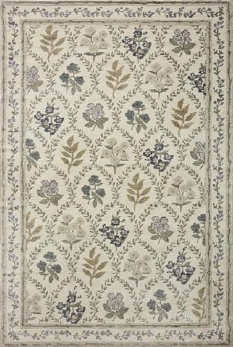 Loloi Rifle Paper Co Fiore Ivory 7'-10" x 10' Area Rug | Amazon (US)