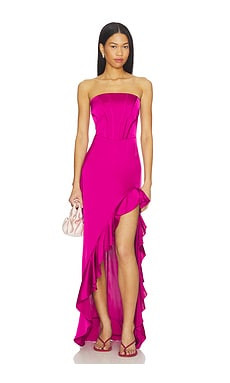 Amanda Uprichard Francesca Maxi Dress in Juneberry from Revolve.com | Revolve Clothing (Global)