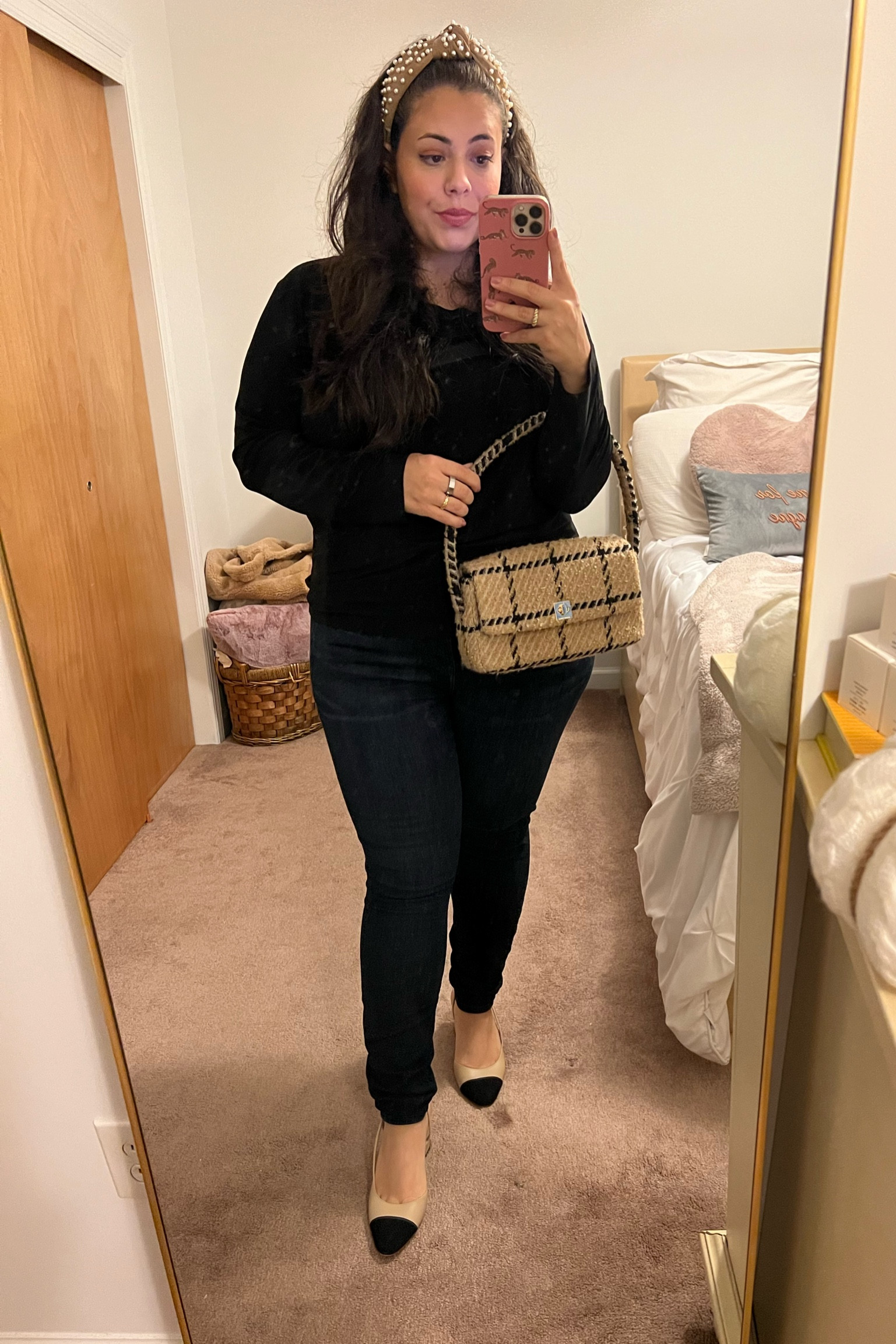Night out OOTD- norma kamali shirt, good american jeans, anine bing bag, and marc fisher slingbacks 

#LTKstyletip #LTKmidsize #LTKitbag