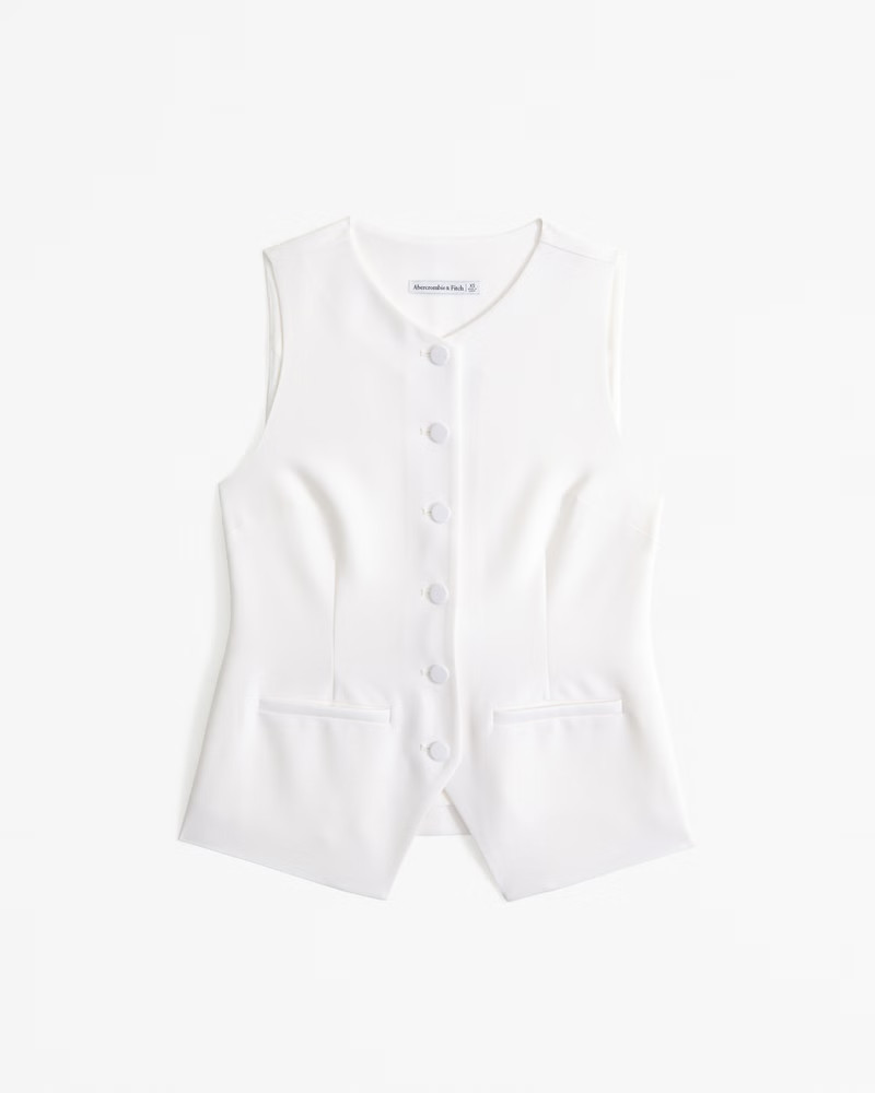 Long-Length Tailored Vest Set Top | Abercrombie & Fitch (US)