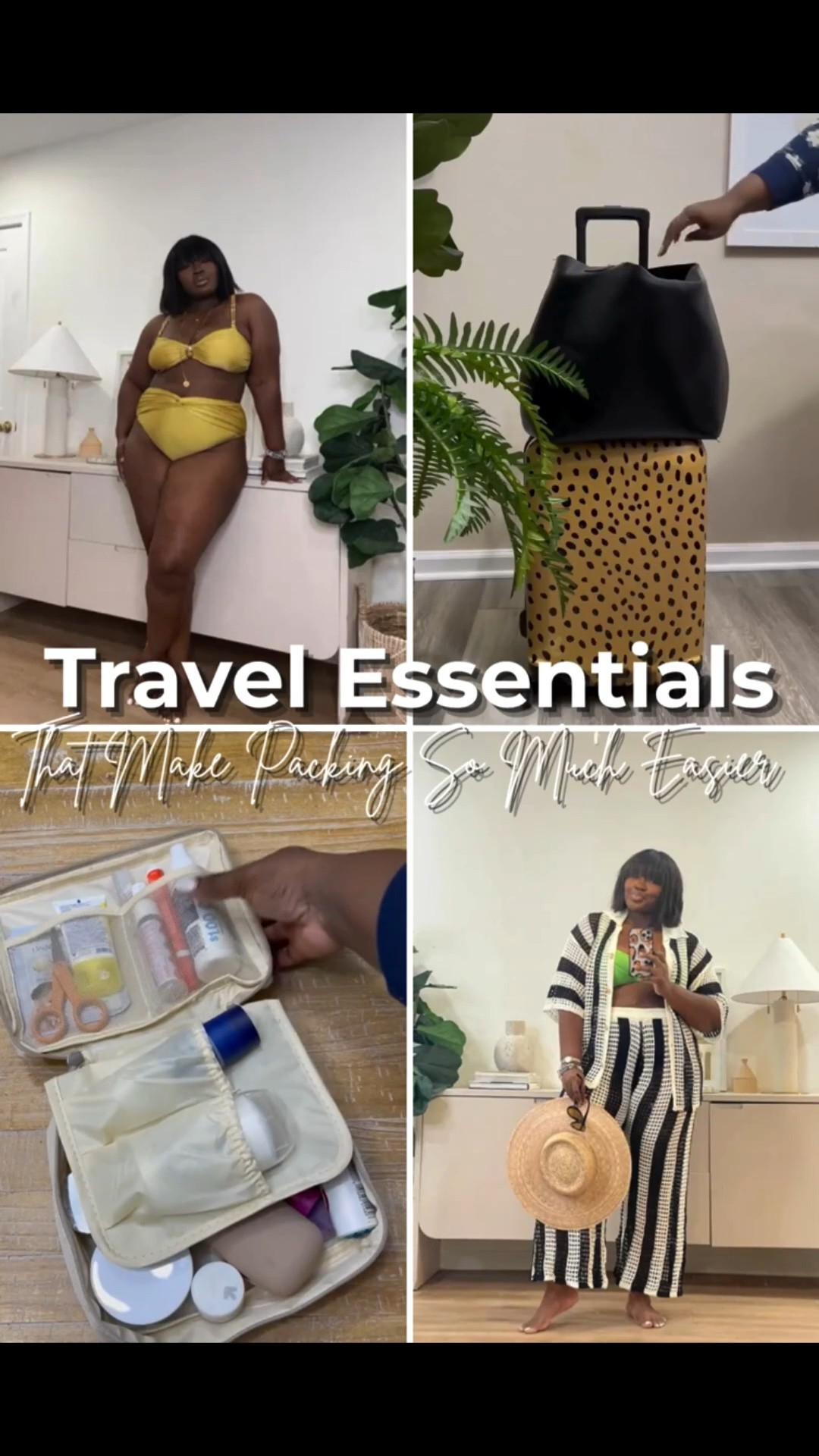 Packing used to feel like the most stressful part of traveling. Now I focus on pieces that keep everything organized, protected, and easy to find. From travel organizers and beauty storage to vacation outfits, these essentials make getting ready for a trip feel effortless. travel essentials, travel must haves, vacation essentials, packing essentials, carry on essentials, travel organization, suitcase organization, packing cubes, travel organizer, beauty travel bag, toiletry bag, airport essentials, beach vacation essentials, resort vacation, vacation outfit ideas, summer travel, travel checklist

#LTKootd #LTKTravel #LTKSeasonal