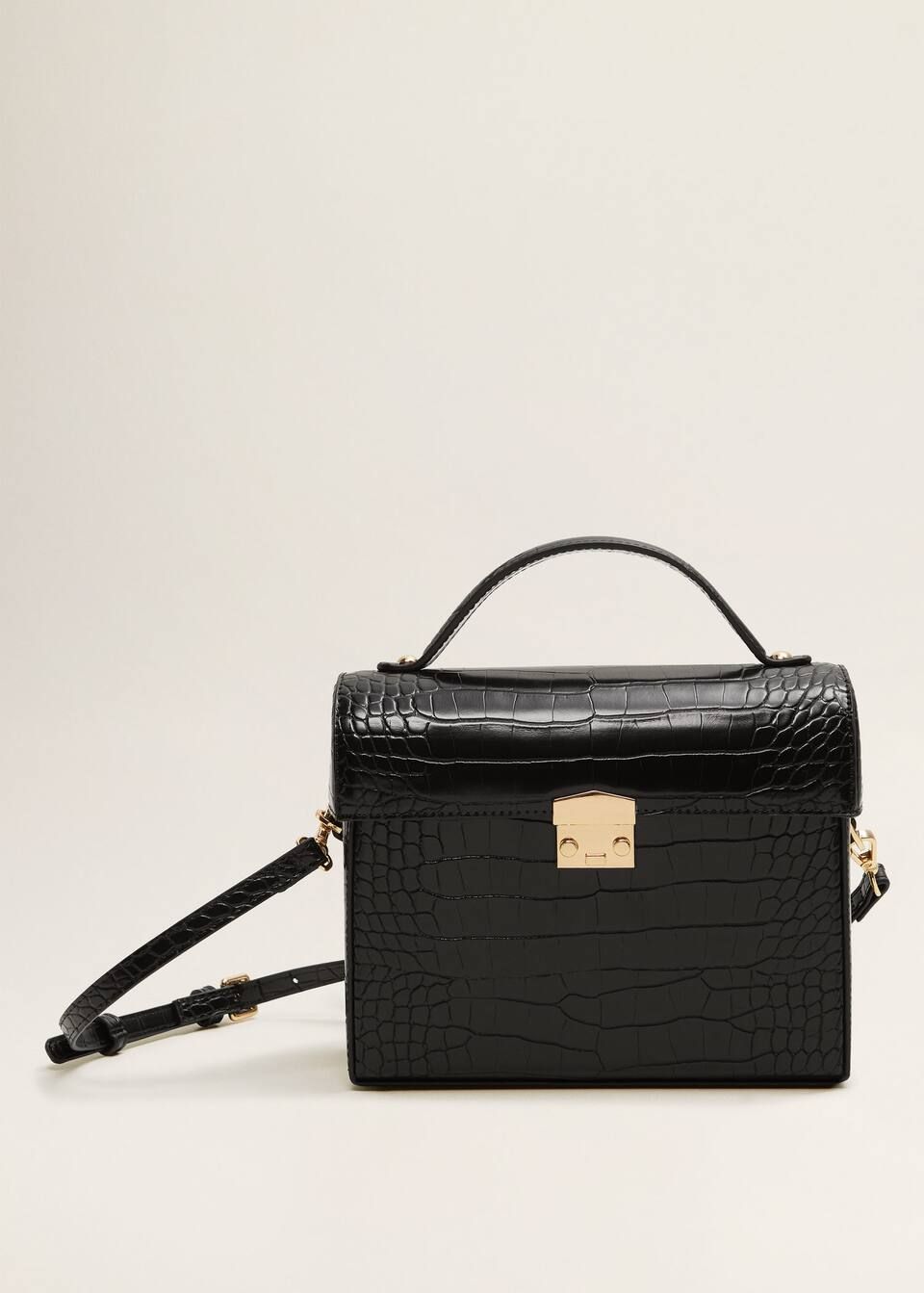 Croc-effect chest bag - Women | MANGO (US)