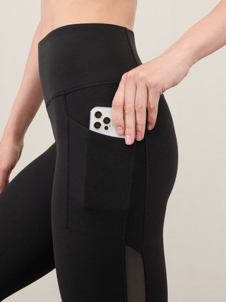 Salutation Stash High Rise Mesh 7/8 Legging | Athleta