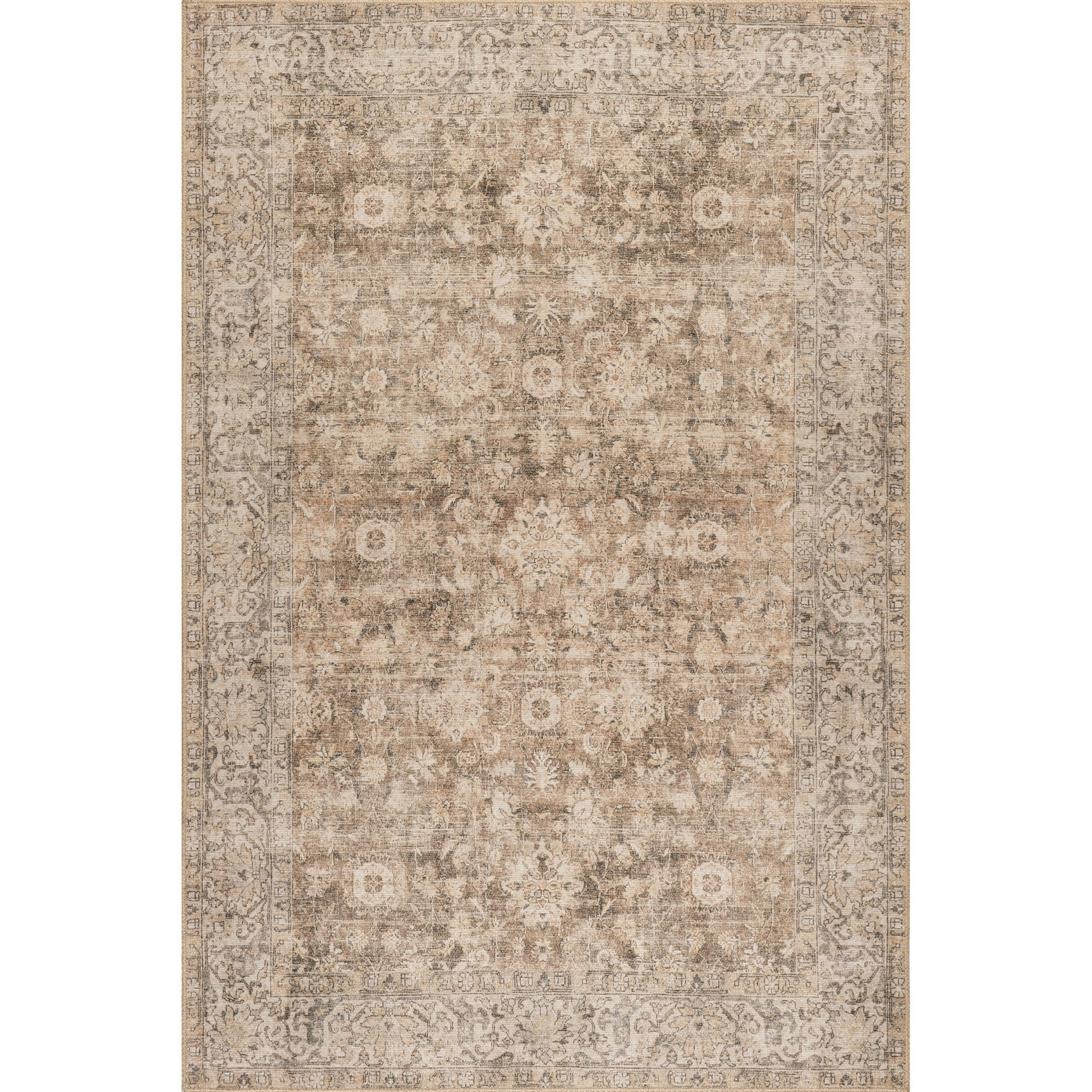 Nuloom Hillstone Collection Traditional Vintage Medallion Area Rug, 6' 7" x 9', Elinda Brown | Walmart (US)