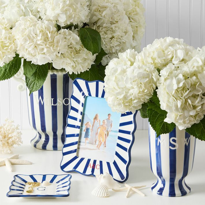 Striped Ceramic Vase | Mark and Graham