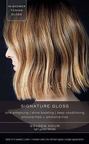Kristin Ess Signature Hair Gloss Treatment in Golden Hour for Light Blonde Hair - Shine Boosting, Brightening + Tone Enhancing Glaze in 1 Application - Lasts up to 4 Weeks - Silicone + Ammonia Free | Amazon (US)