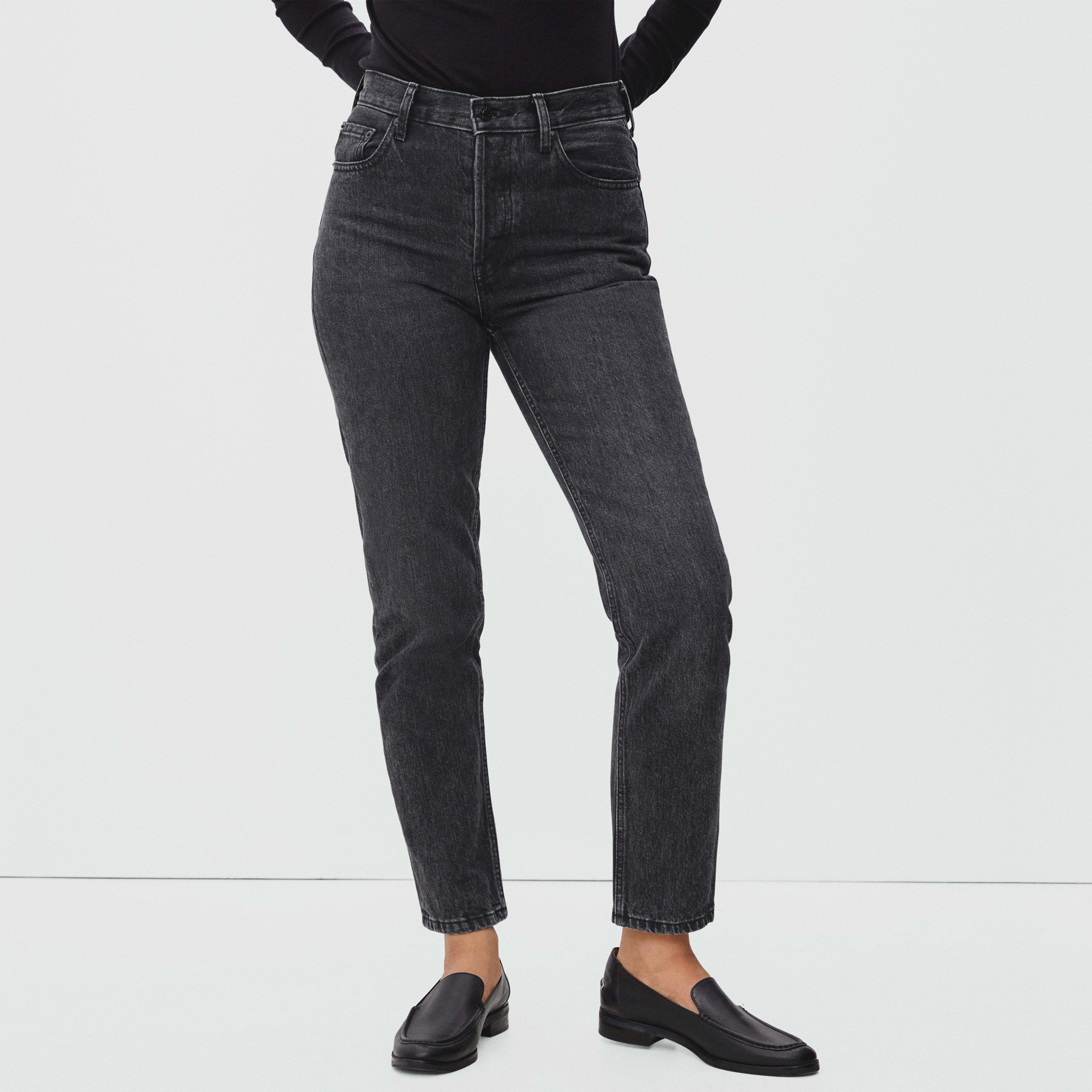 Women's '90s Cheeky Jean by Everlane in Washed Black, Size 23 | Everlane