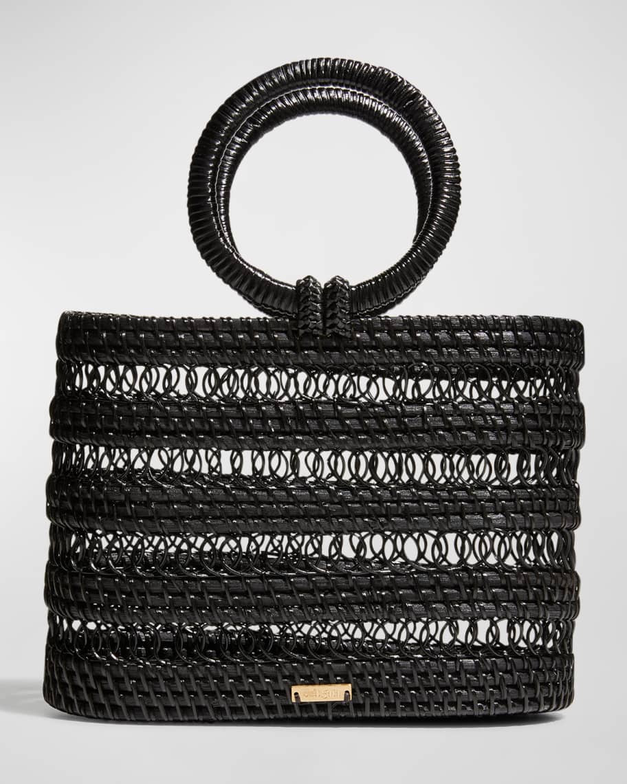 Cult Gaia Coco Rattan Top Handle Mini Tote Bag | Neiman Marcus