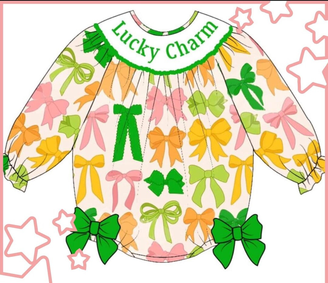 Smocked Saint Patricks Day Lucky Charm Bubble Outfit - Etsy | Etsy (US)