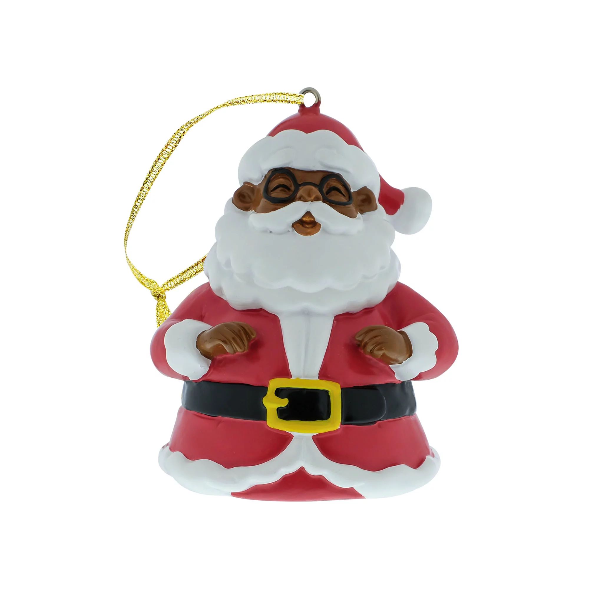 Black Paper Party, Santa Figurine Ornament, 3 inches Tall, Resin, Multi-Color - Walmart.com | Walmart (US)