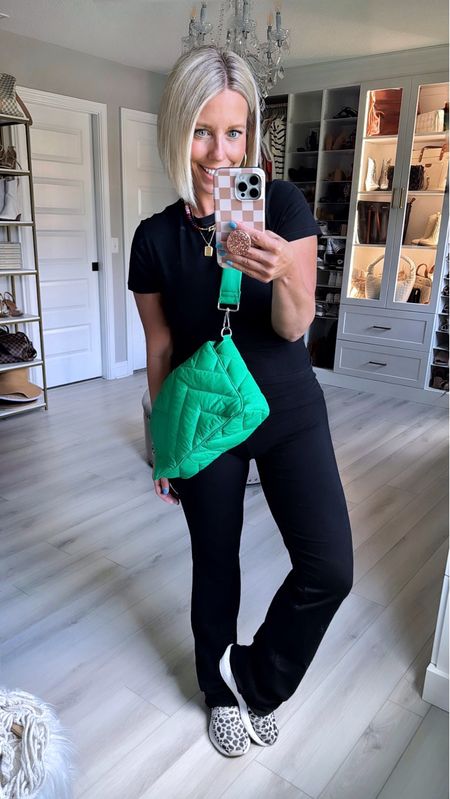 You know I had to grab this set in black too!!!! I also love this fun green purse from @amazon too!!!!
Wearing my true size small
Shoes are TTS (slightly roomy)

#LTKFindsUnder100 #LTKFindsUnder50 #LTKStyleTip