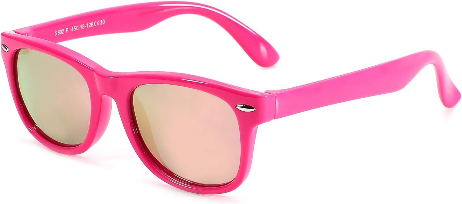 Amazon.com: AZORB Kids Polarized Sunglasses TPEE Rubber Flexible Frame for Boys Girls Age 3-10, 1... | Amazon (US)