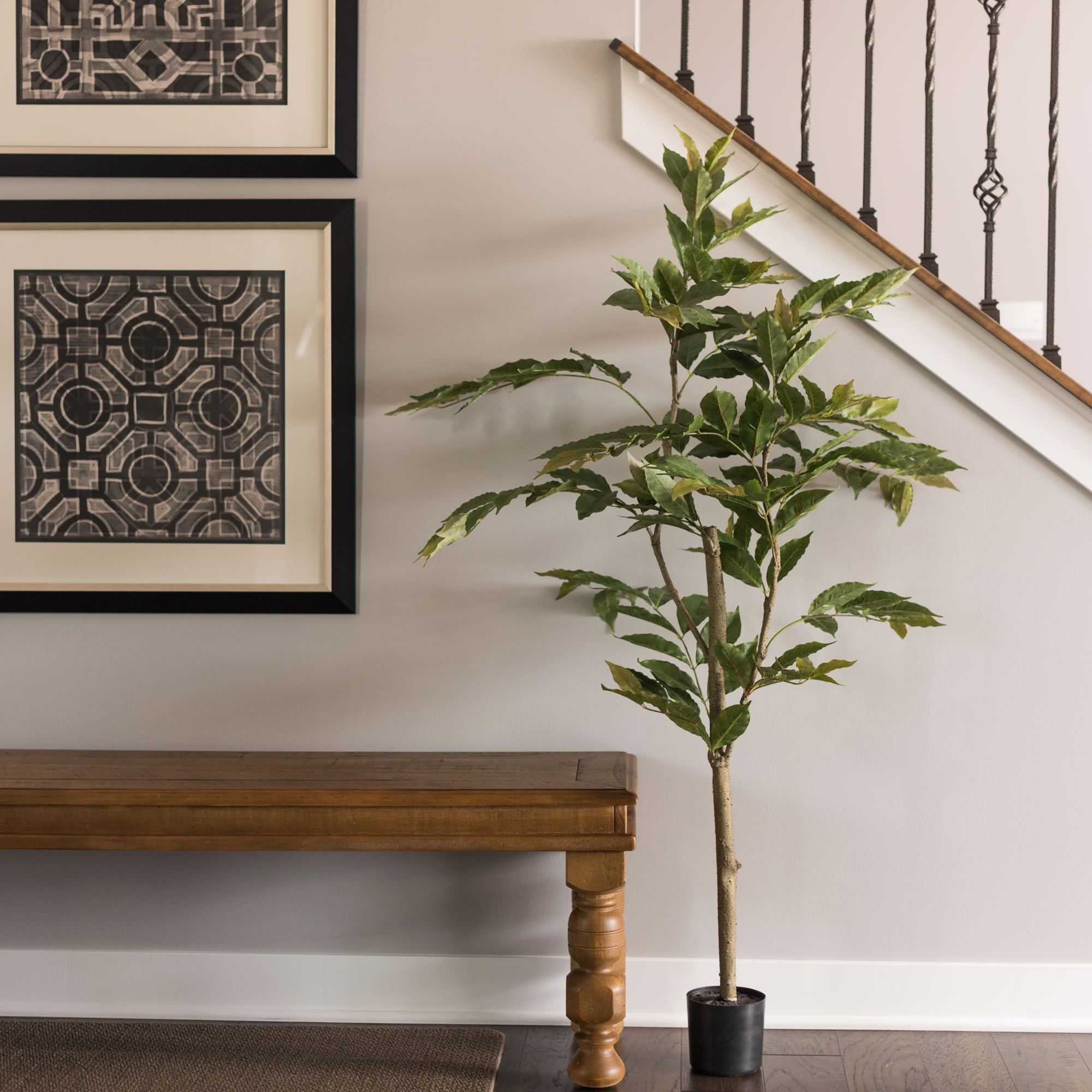 Vickerman 5' Potted Artificial Green Nandina Tree Features 226 Leaves - Walmart.com | Walmart (US)