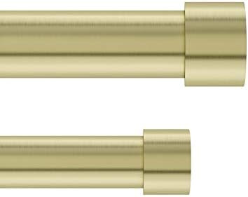 Umbra 1014557-104 Cappa 1-Inch Double Curtain Rod, Includes 2 Matching Finials, Brackets & Hardware, | Amazon (US)