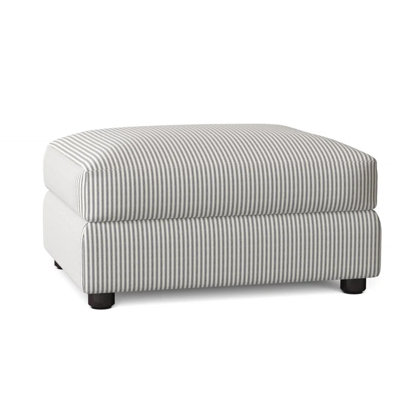 Madison 38'' Wide Rectangle Tied To Body Fabric Standard Ottoman | Wayfair North America
