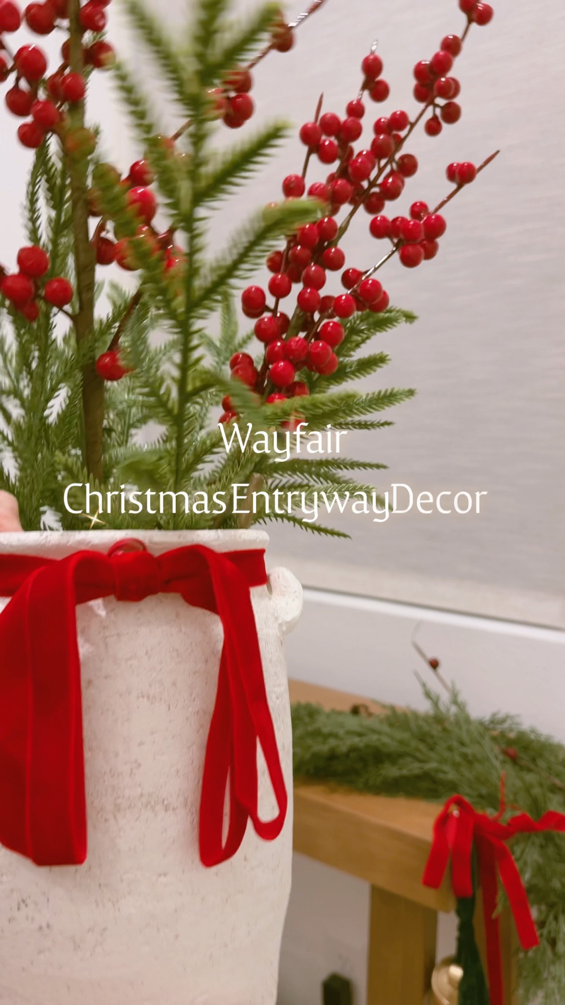 Wayfair Christmas entryway styling 

#LTKHoliday #LTKSeasonal