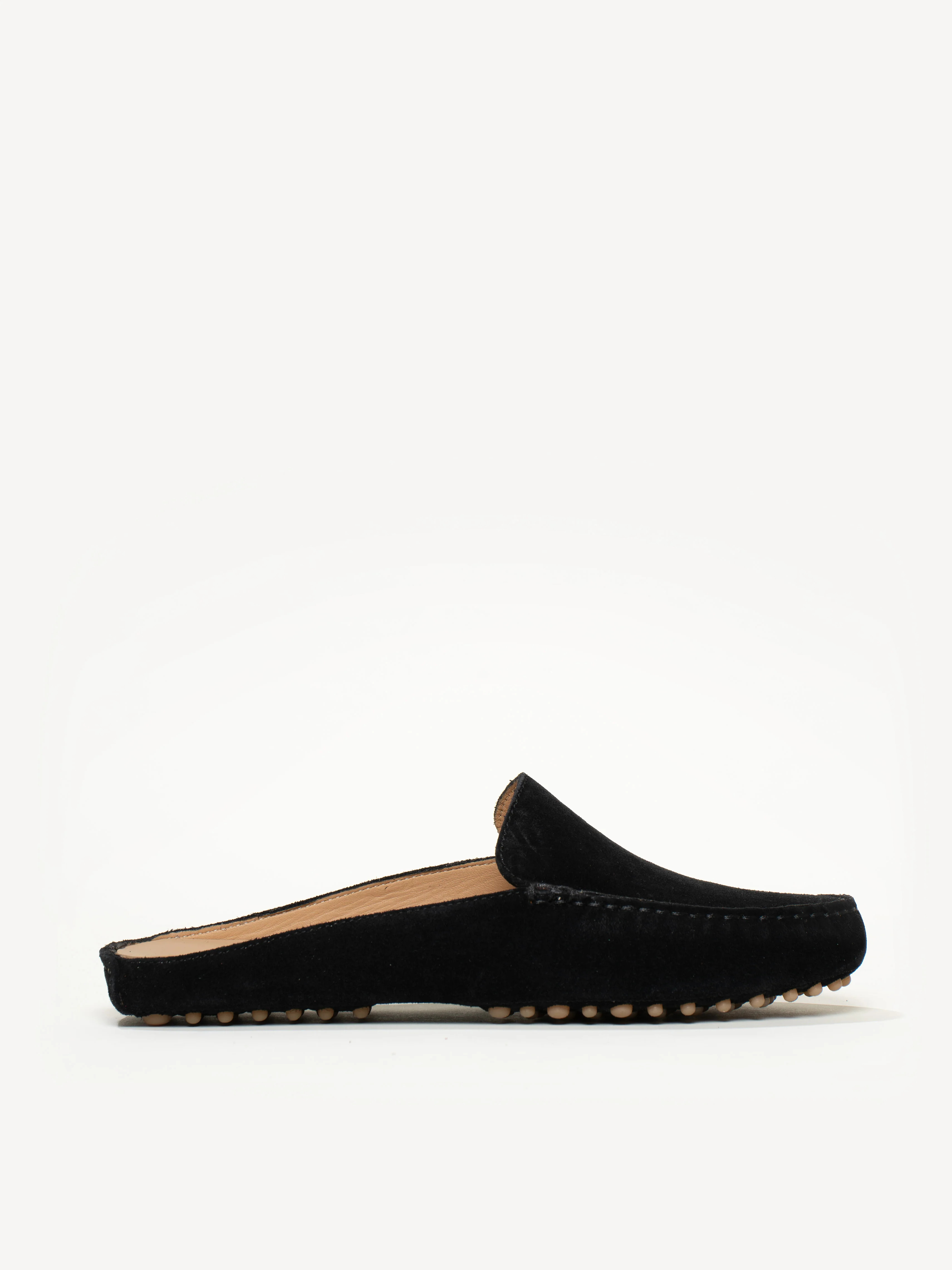 M.Gemi The Felize Mule Women's Flats, Size 40 in Black Suede | M.GEMI