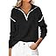 ANRABESS Womens Fall Quarter Zip Collared Pullover Sweaters | Amazon (US)