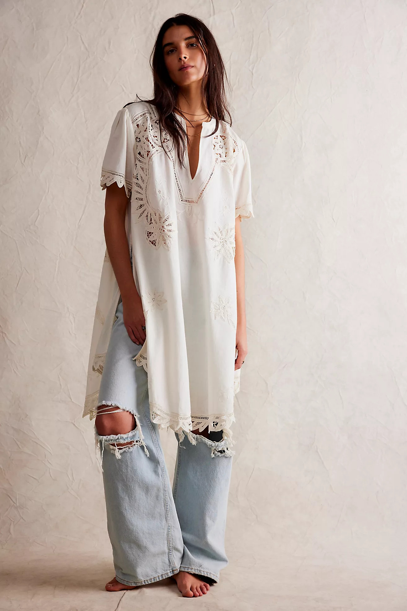 We The Free Izabella Battenburg Tunic | Free People (Global - UK&FR Excluded)
