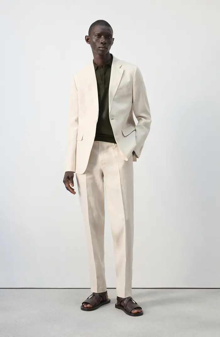 MANGO Amalfi Linen Slim Fit Suit | Nordstrom | Nordstrom