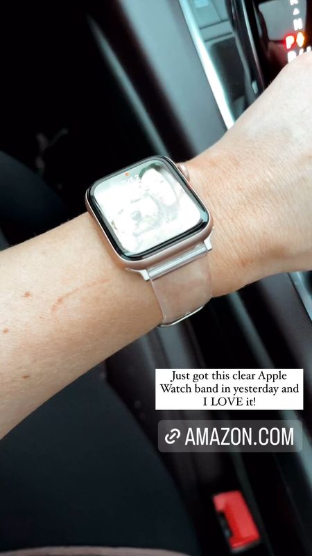 Clear Apple Watch band from Amazon 
#amazon #amazonfind #founditonamazon

#LTKActive