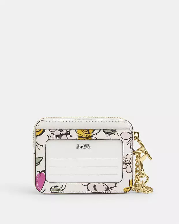 Zip Card Case With Creature Print | Coach Outlet US
