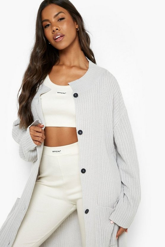 Rib Knit Coatigan | Boohoo.com (US & CA)