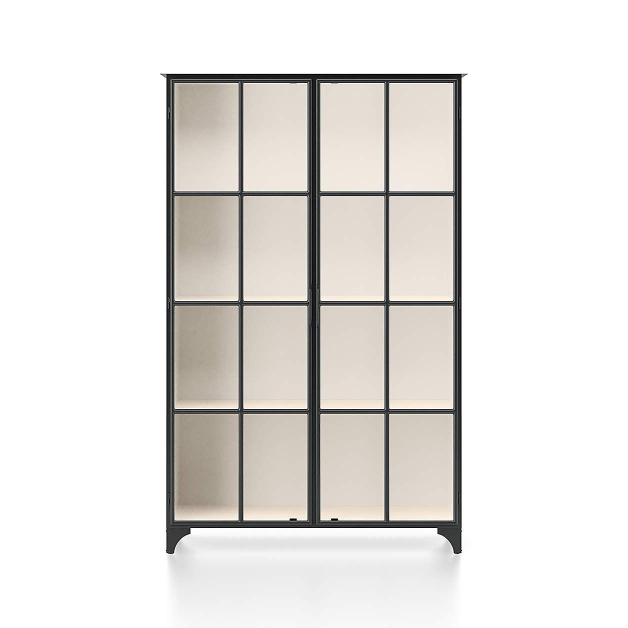 Kedzie Black-and-White Cabinet + Reviews | Crate and Barrel | Crate & Barrel