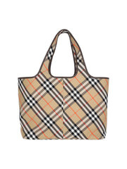 Burberry Burberry Check Cotton Tote Bag — Beige | Italist Inc.