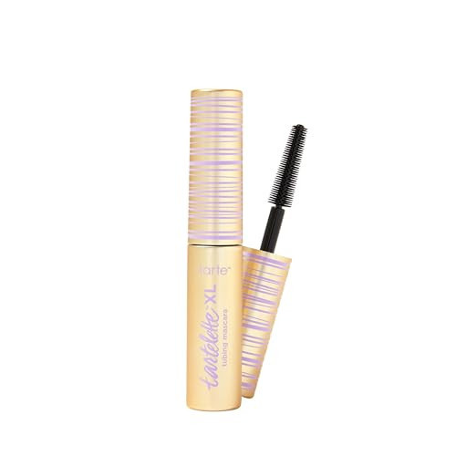 tarte tartelette XL tubing mascara – Lash Extensions in a Tube with Peptide, Extra-Bold Buildable Length & Volume, Smudge-Proof Longwear, Easy-to-Remove, Vegan & Cruelty-Free, travel size, black | Amazon (US)