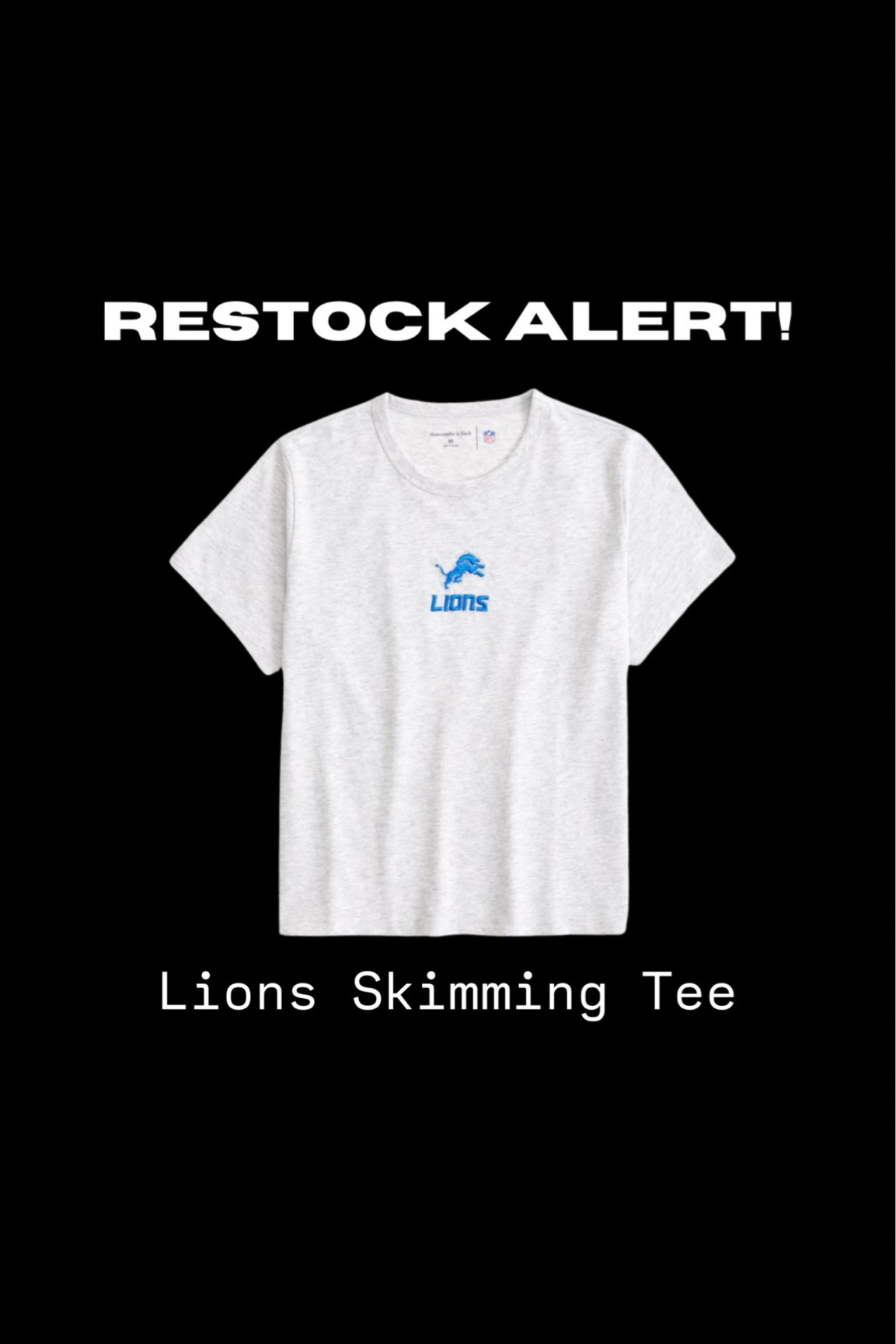 Restock Alert in the Lions Skimming Tee! 

#LTKFindsUnder50 #LTKSeasonal #LTKStyleTip
