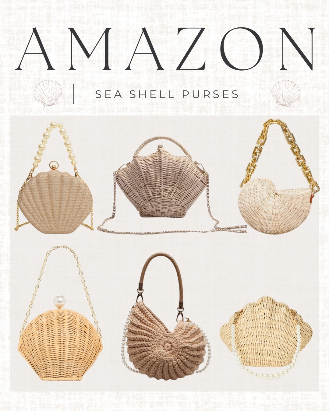 Amazon sea shell purse, clamshell purse, sea shell bag, clam shell purse 

#LTKItBag #LTKSummerEdit #LTKSeasonal